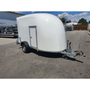 Van Niewiadów F1334 poliéster con plataforma de carga + puerta lateral