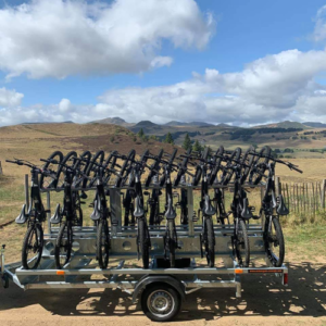 PORTABICICLETAS ESPECIAL REMOLQUE BICICLETA DE MONTAÑA / E-BIKE 10P